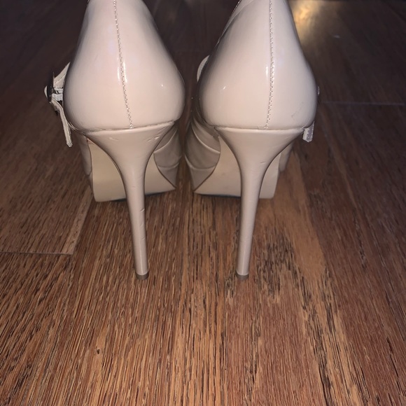 Cathy Jean Mary Jane Platform Heels - Nude - Picture 8 of 10